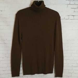 The DAMON turtle Brown Sweater Turtle Neck